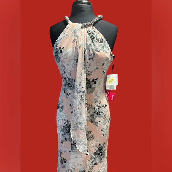 Calvin Klein Floral Print Long Dress - Picture 3 of 9